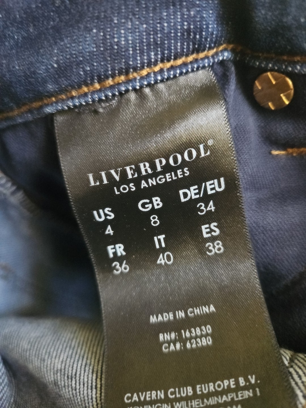 7Liverpool Women's Skinny Jeans - Indigo Wash The Slim - Picture 3 of 4